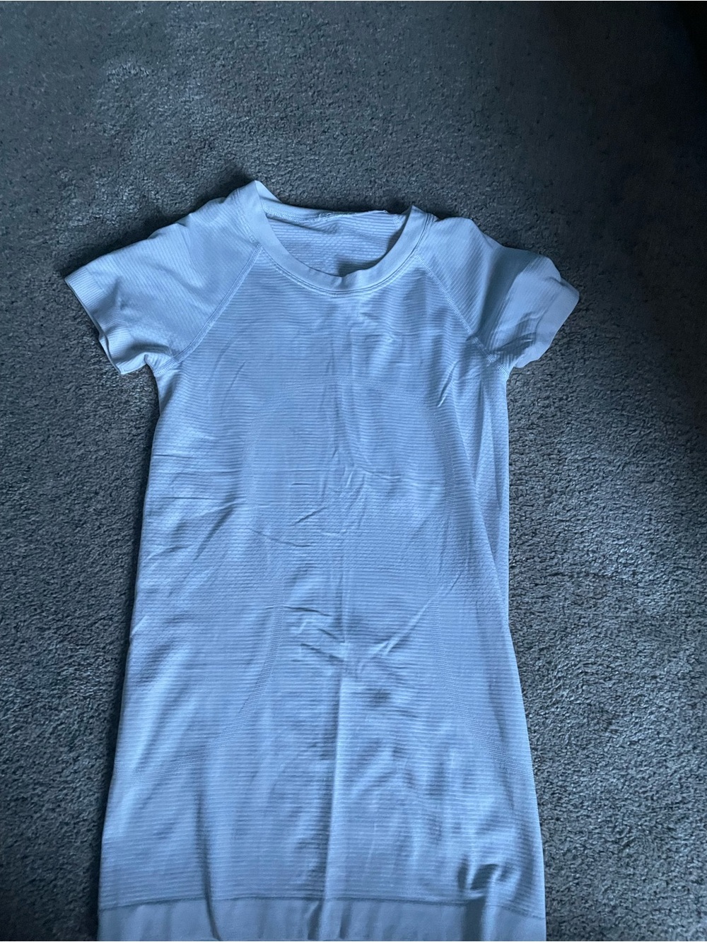 lululemon athletica White Short-Sleeve Ribbed Tee